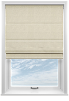 Memphis, Cream - Twist&Fit Roman Blind